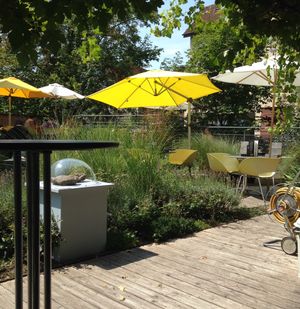 Outside at Samocca in Aalen