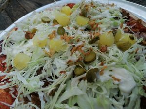 Vegan dirty pizza at Otomat in Ghent