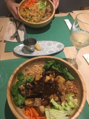 Curry with coconut milk sauce at Kiu Nam in Barcelona