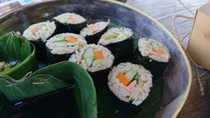 Samurai Nori maki at Earth Cafe and Market in Seminyak