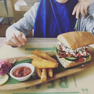 BLT sandwich  at Earth Cafe and Market in Seminyak