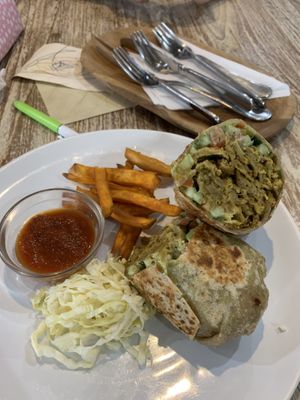 Jerusalam wrap - really really yummy!  at Earth Cafe and Market in Seminyak