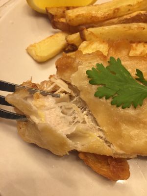 Faux fish and chips at FGF VEGAN - Famous Good Food in Oshawa