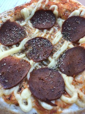 small pepperoni pizza   at FGF VEGAN - Famous Good Food in Oshawa