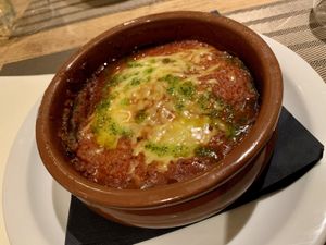 Vegan main: Parmigiana di Melanzane (baked aubergines ) at Da Vinci Italian Restaurant in Aberdeen
