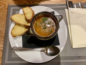 Minestrone  #Veganuary at Da Vinci Italian Restaurant in Aberdeen