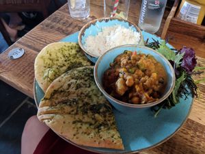 Chickpea dahl at Lifeboat Inn in St Ives