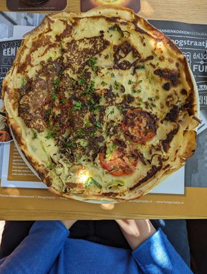 Vegetables pancake at Hoogstraatje in Nijmegen