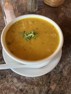 Daal soup  at Monsoon Himalayan Cuisine in Half Moon Bay