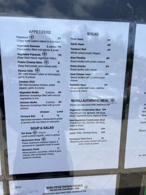 They aren’t marked as vegan, but our server assured us the veggie momos and samosas were vegann  at Monsoon Himalayan Cuisine in Half Moon Bay