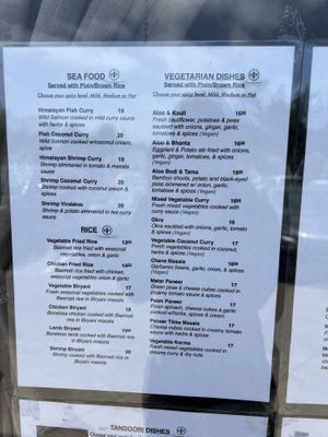   at Monsoon Himalayan Cuisine in Half Moon Bay