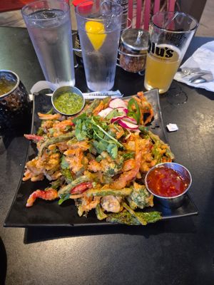Tempura vegetables at Lulu's Thai Noodle Shop in Westwood