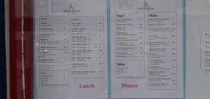 Menu (November 2024) at The Geographer in Fort William