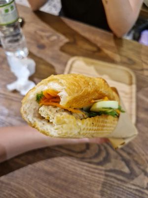 Tofu and mushroom at Banh Mi 25 in Hanoi