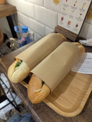 Food at Banh Mi 25 in Hanoi