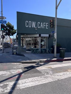 Outside   at Cow Cafe in Los Angeles
