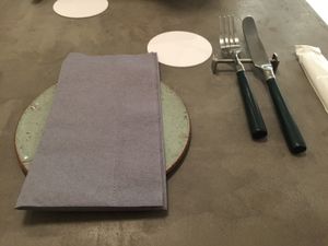 Table setting  at Vegimo 野菜食堂 in Hiroshima