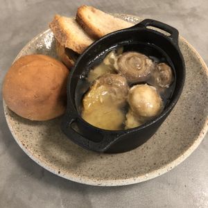 Mushroom and potato dish at Vegimo 野菜食堂 in Hiroshima