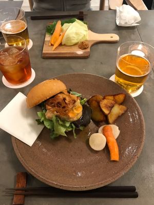 Best “burger” (sandwich)   at Vegimo 野菜食堂 in Hiroshima