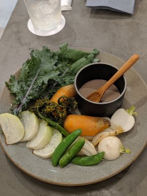 Vegetables cooked four ways. (Vegan) at Vegimo 野菜食堂 in Hiroshima