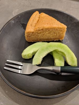 carrot spice cake at Vegimo 野菜食堂 in Hiroshima