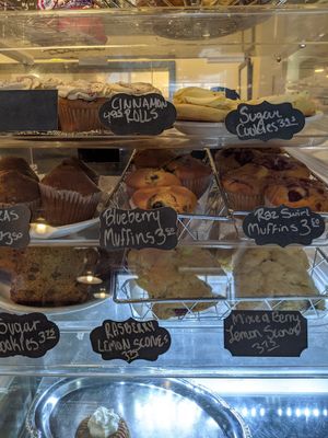 Vegan cakes at The Wild Oat in Bellingham