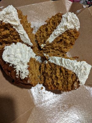 Pumpkin cinnamon bundt cake at The Wild Oat in Bellingham