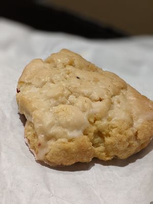 Lemon raspberry scone at The Wild Oat in Bellingham