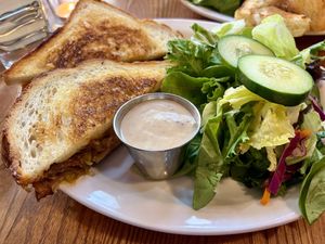 Rueben with salad   at The Wild Oat in Bellingham