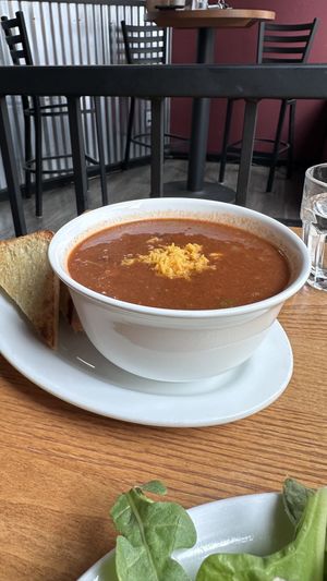 Soup of the day, Chili  at The Wild Oat in Bellingham