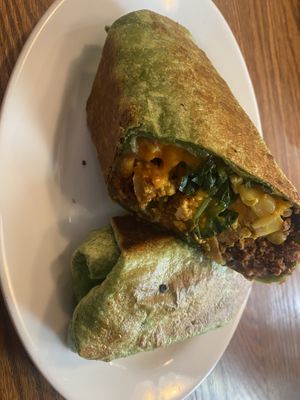 Monster breakfast burrito   at The Wild Oat in Bellingham