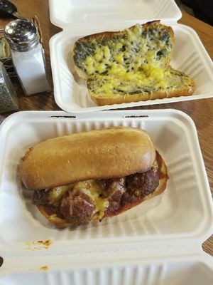 Meetball Sandwich and Pesto Focaccia  at The Wild Oat in Bellingham