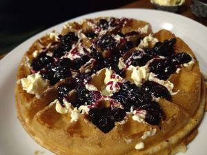 Waffles at The Wild Oat in Bellingham
