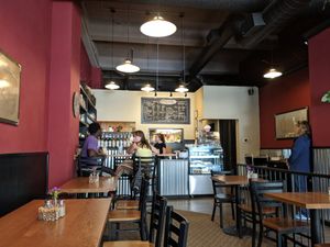 Cute cafe at The Wild Oat in Bellingham