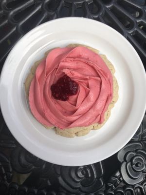 Raspberry sugar cookie  at The Wild Oat in Bellingham