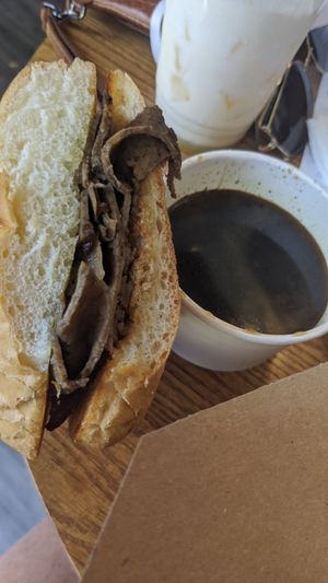 Meaty-less french dip at The Wild Oat in Bellingham