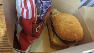 Beyond burger at The Wild Oat in Bellingham