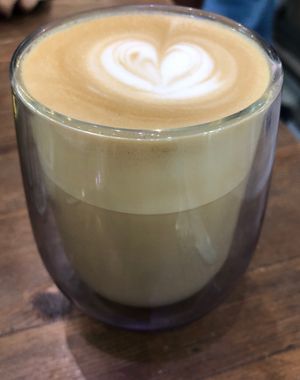 Soya cappuccino   at Circle Cafe - Saadiyat in Abu Dhabi