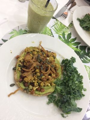 Chickpea flatbread  at Circle Cafe - Saadiyat in Abu Dhabi