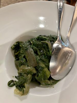 Sautéed beet greens.  at Komera in Monopoli