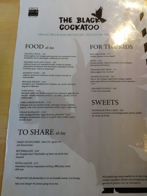 Kaart at The Black Cockatoo in Almere