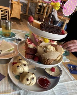 Sweet items of Easter high tea 2024  at The Black Cockatoo in Almere