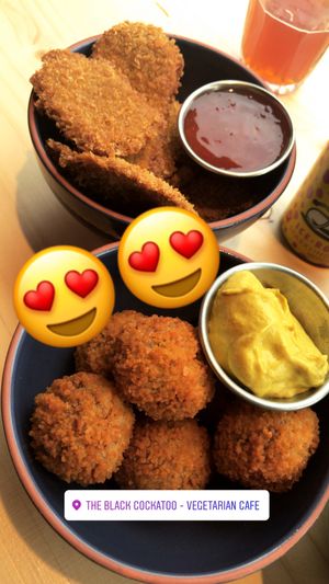 ‘Bitterballen’ and chicken nuggets! Al vegan  at The Black Cockatoo in Almere