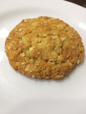 Anzac Biscuit- oats, coconut and golden syrup at Vegan Beets in Hoi An