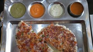 Uttappam at Krishna Vilas in The Hague