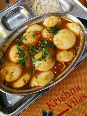 " Mini Idli" (vegan) at Krishna Vilas in The Hague