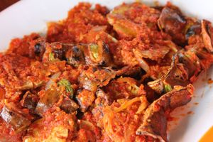 petai n jengkol in sambal - I loved this! at LooLa Adventure Resort in 