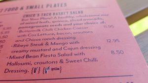Options at El Chicos in South West London