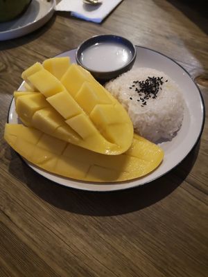 Yummy Mango Sticky Rice at The Hungry Wolf in Koh Samui