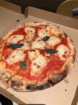 Best vegan pizza ever!  at The Hungry Wolf in Koh Samui